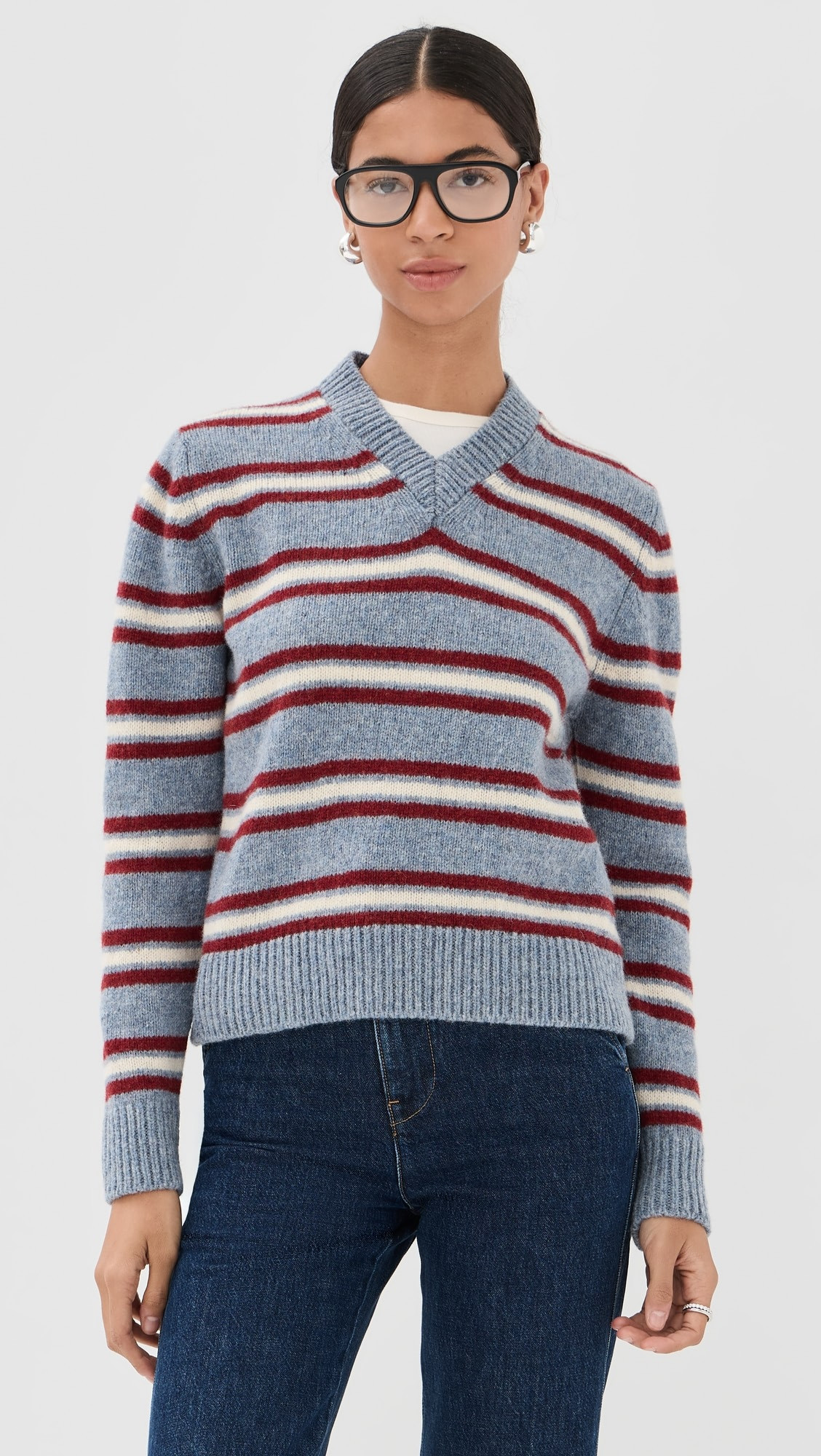 Shetland Stripe V Neck | Shopbop