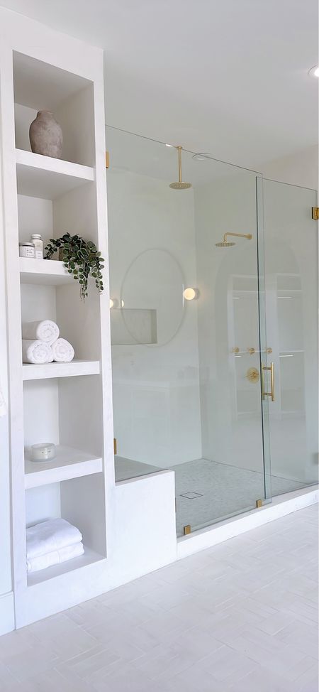 Bathroom styling ✨ 

Shower, bath storage, bath towels, bath accessories, spa day, soap, plants, home staging, interior styling 

#LTKhome #LTKsalealert #LTKfindsunder50