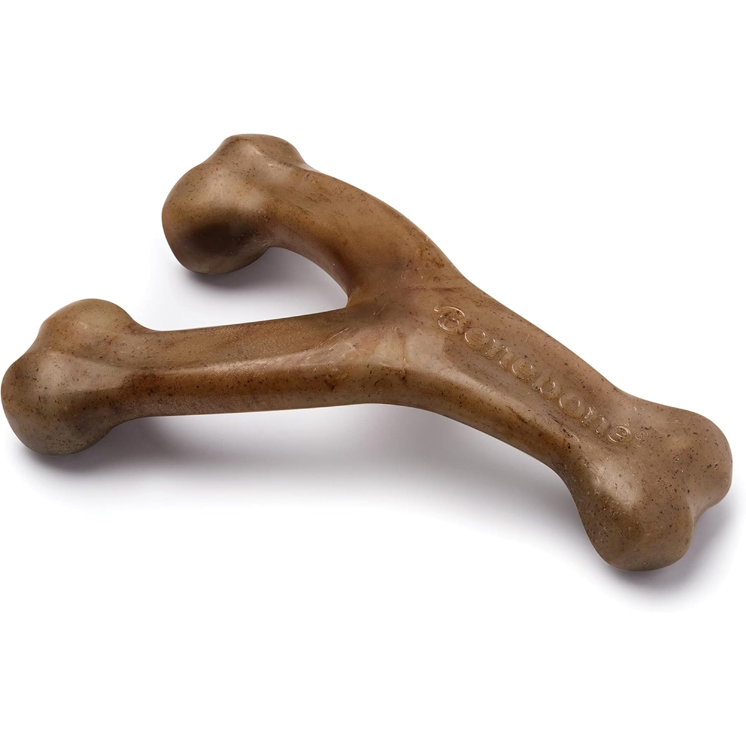 Benebone Wishbone Durable Dog Chew Toy for Aggressive Chewers, Made in USA, Large, Real Bacon Fla... | Amazon (US)