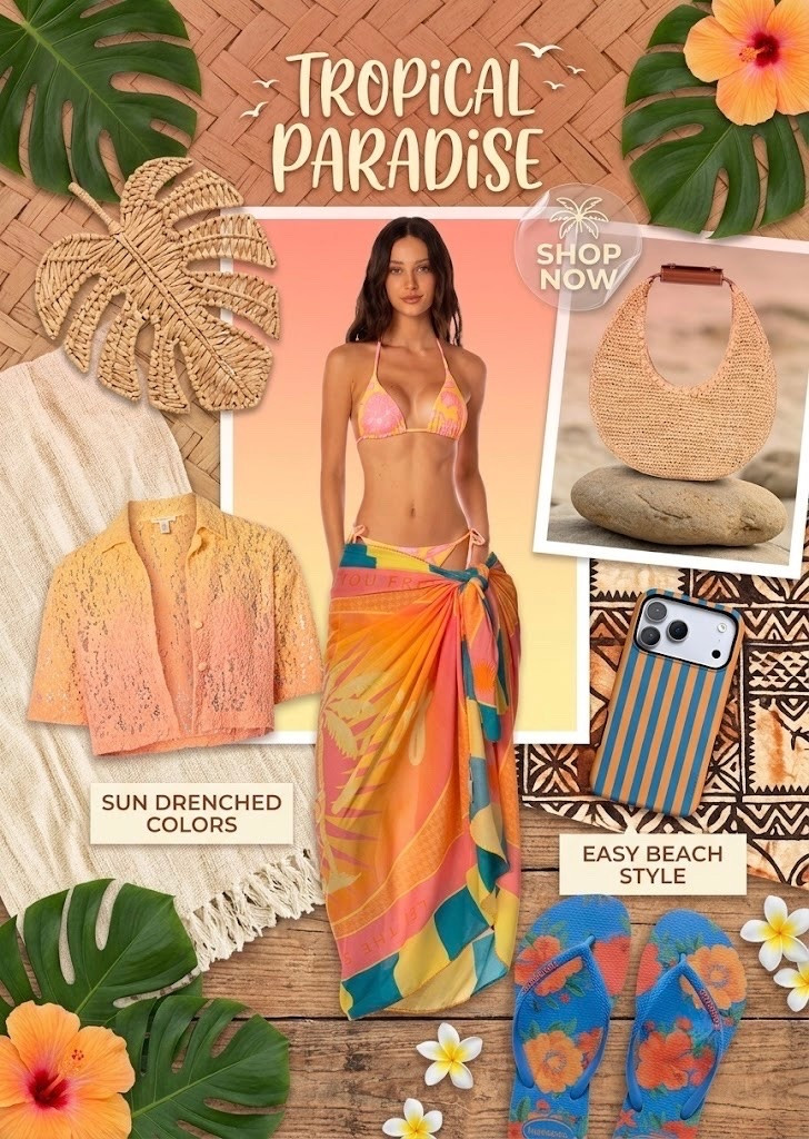 Tropical Paradise Resort Style Inspo: Yellow Bikini & Vibrant Sarong Look

#LTKootd #LTKSwim #LTKTravel