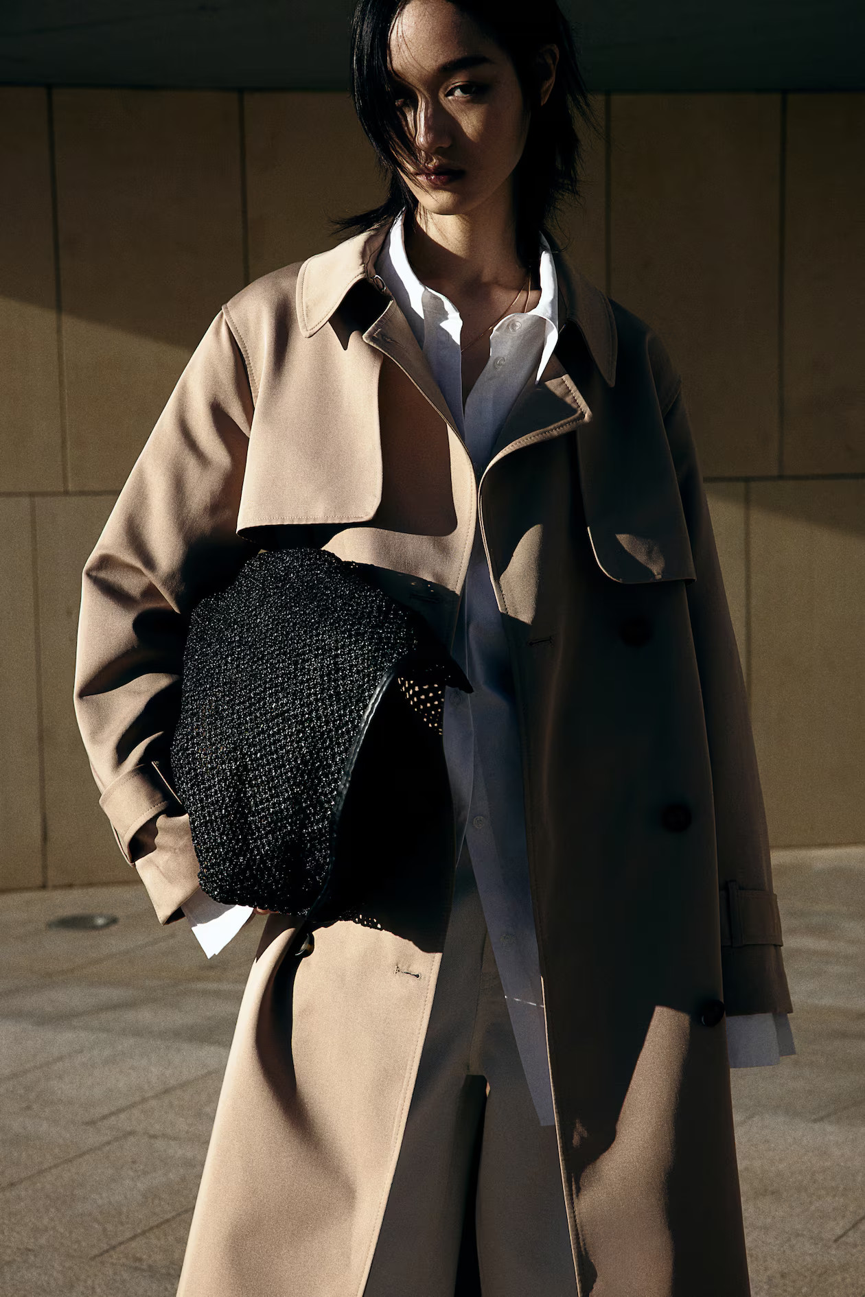 Double-breasted Twill Trench Coat | H&M (US + CA)