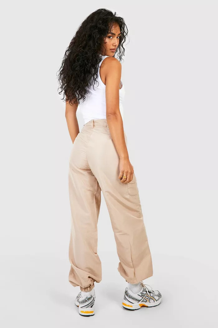 Cuffed Hem Pocket Detail Cargo Pants | boohoo (US & Canada)
