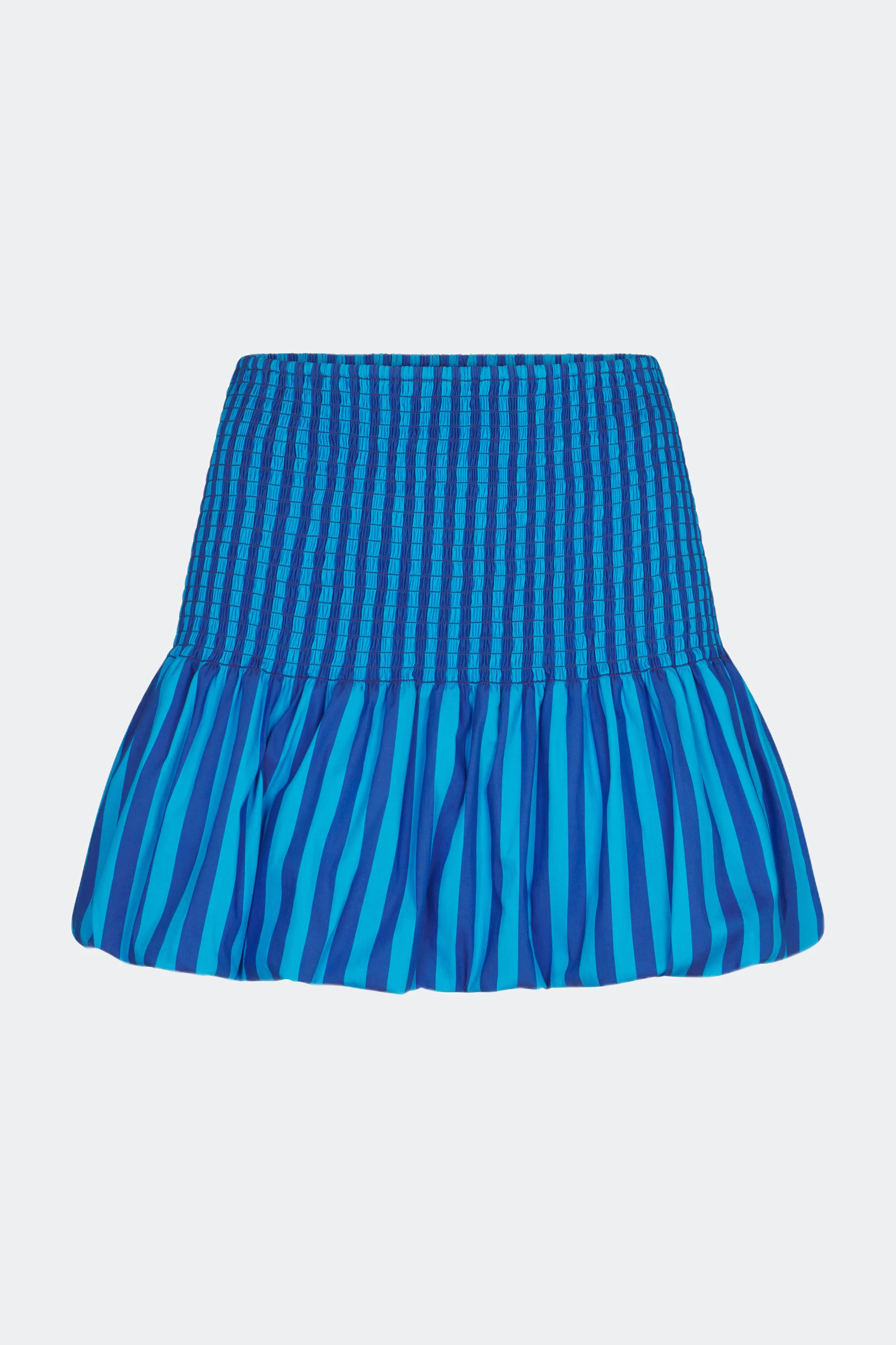 Sancho Poplin Skirt In Tonal Blue Stripe | SIMONMILLER | Simon Miller