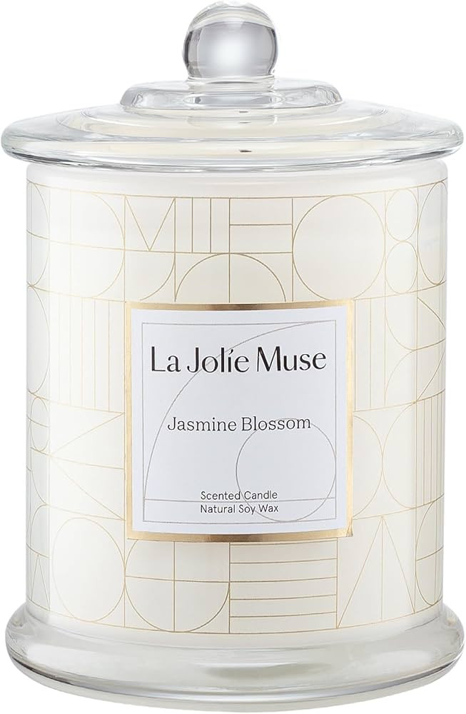 LA JOLIE MUSE Jasmine Floral Scented Candles for Home, Natural Soy 70 Hrs | Amazon (US)