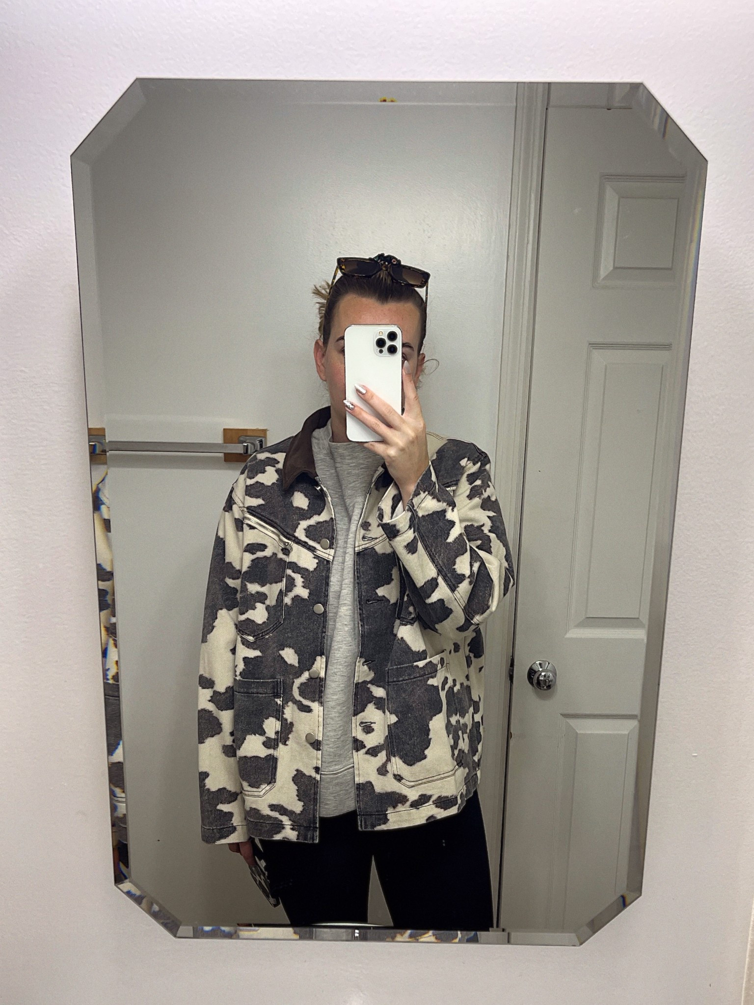 Fall jacket, fall cow jacket, fall style 

#LTKFallSale #LTKFindsUnder100 #LTKStyleTip