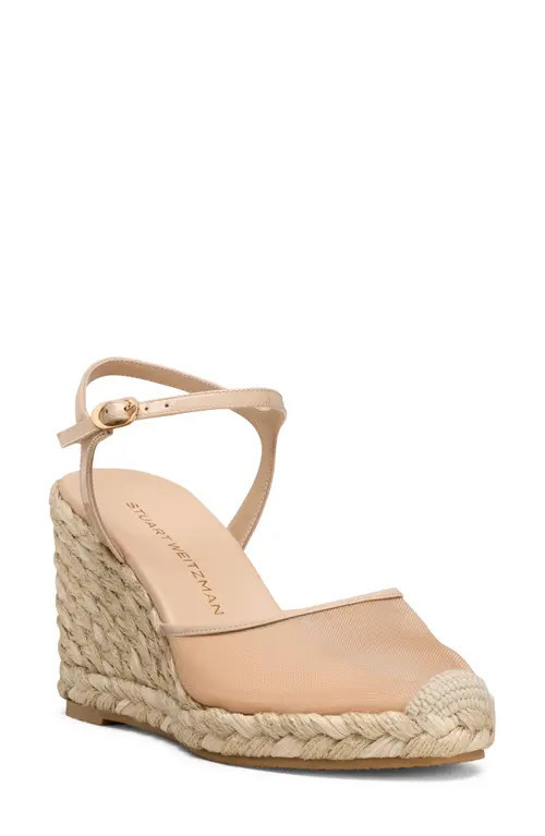 Stuart Weitzman Bareitall Espadrille Wedge in Barely Beige at Nordstrom, Size 9.5 | Nordstrom
