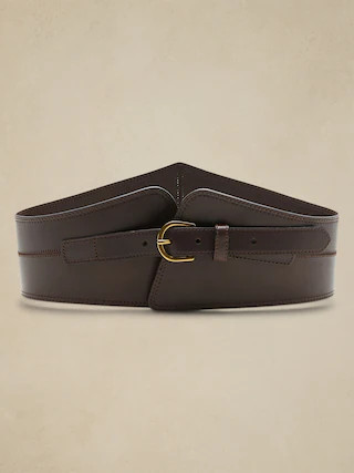 Leather Corset Waist Belt | Banana Republic (CA)
