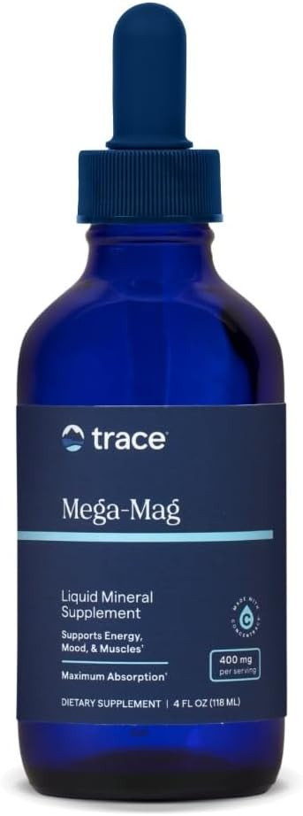 Trace Minerals Mega-Mag - Liquid Magnesium Supplement for Vitality & Energy Support - Muscle, Bon... | Amazon (US)