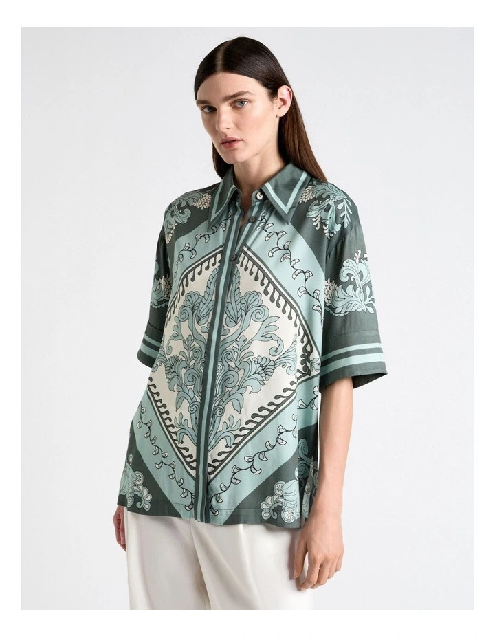 Ornate Tile Short Sleeve Shirt | Myer