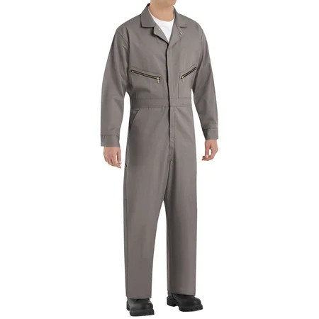 Red Kap Men s Zip-Front Cotton Coverall | Walmart (US)