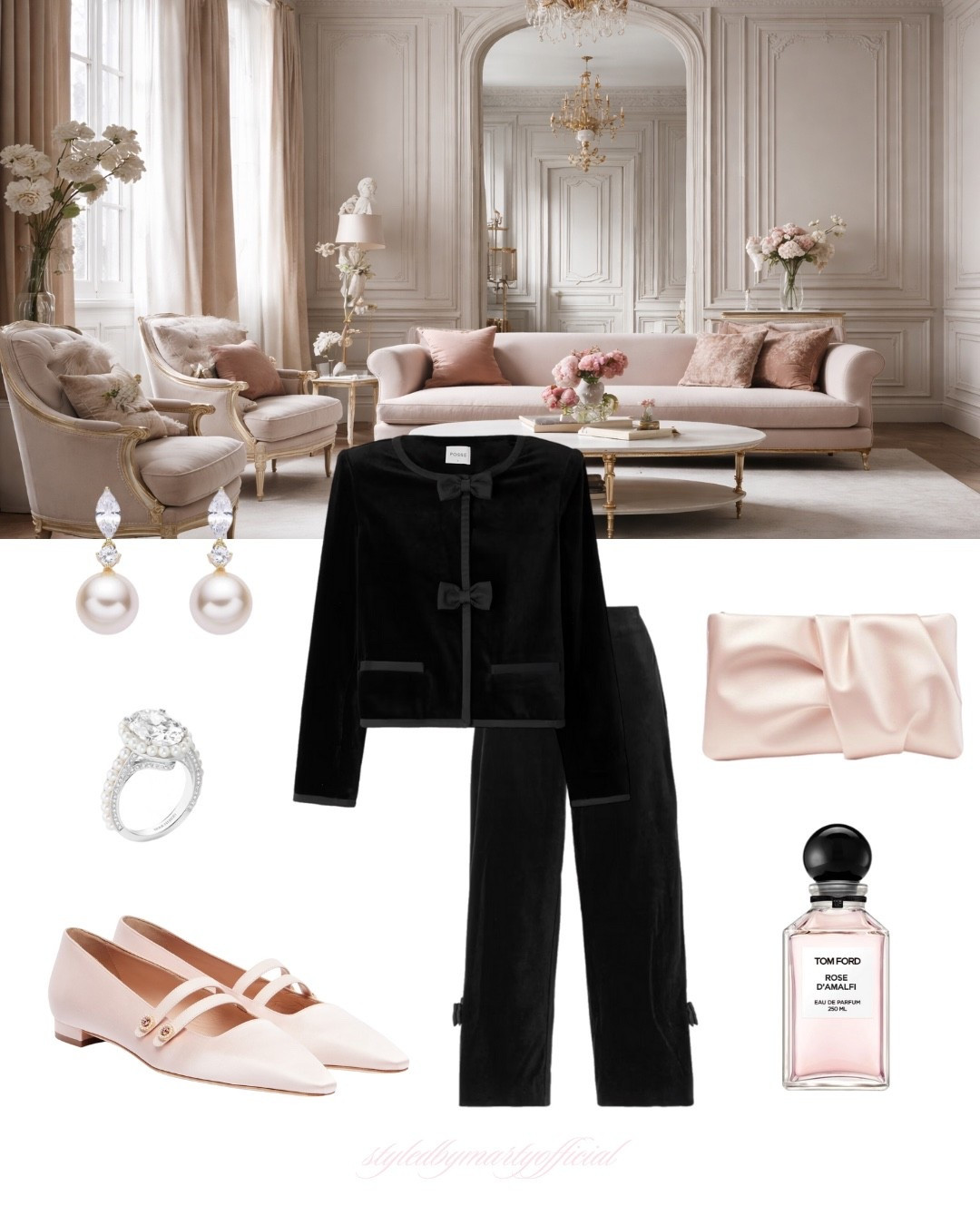 Feminine & Elegant Winter Outfit Ideas part 2🖤🌸

Elegant style, elegant outfit, winter elegant outfit, chic outfit, classy style, feminine style, winter feminine outfit, luxury fashion,, black outfit, black velvet  jacket, black velvet pants, bow pants, pink satin Mary Jane, pink flat shoes

#LTKSeasonal #LTKOver40 #LTKootd