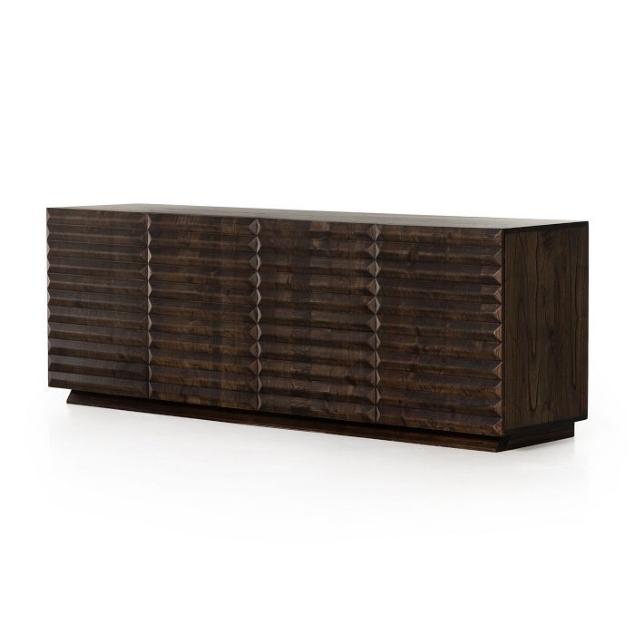 Ridged Doors Media Console (78") | West Elm (US)