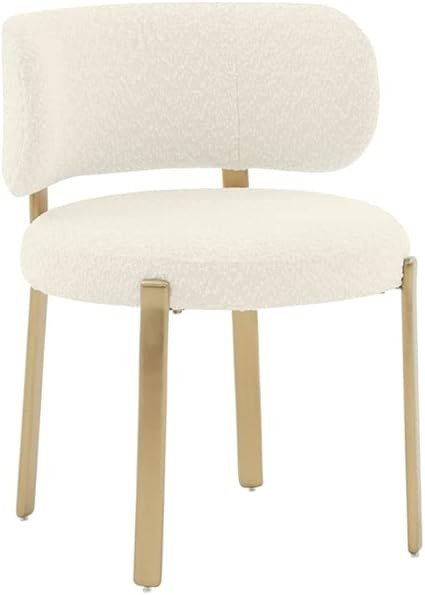 Tov Furniture Margaret Cream Boucle Dining Chair | Amazon (US)