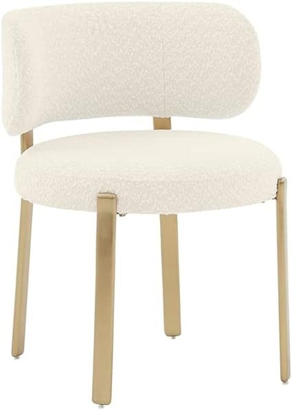 Tov Furniture Margaret Cream Boucle Dining Chair | Amazon (US)