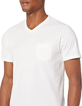 Amazon Essentials Men's Slim-Fit Short-Sleeve V-Neck Pocket T-Shirt, Pack of 2 | Amazon (US)