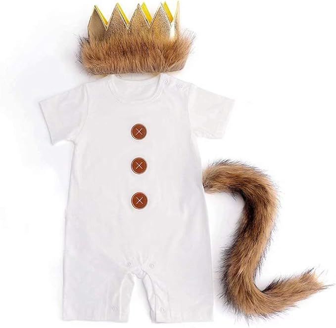 Where The Wild Things are Costume Wild One Birthday Boy Outfit Wild One Long Sleeve Romper Party | Amazon (US)