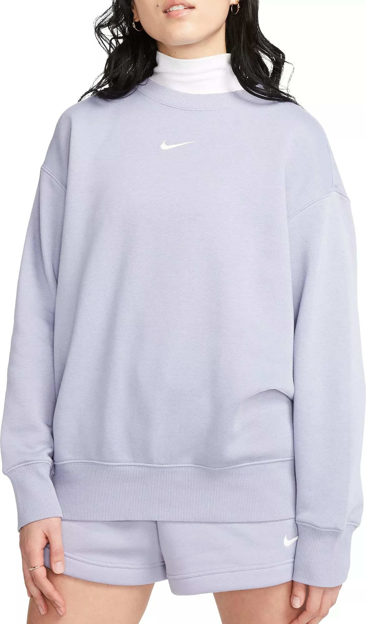 Nike Women's Sportswear Phoenix Fleece Sweatshirt, Small, Indigo Haze | Dick's Sporting Goods