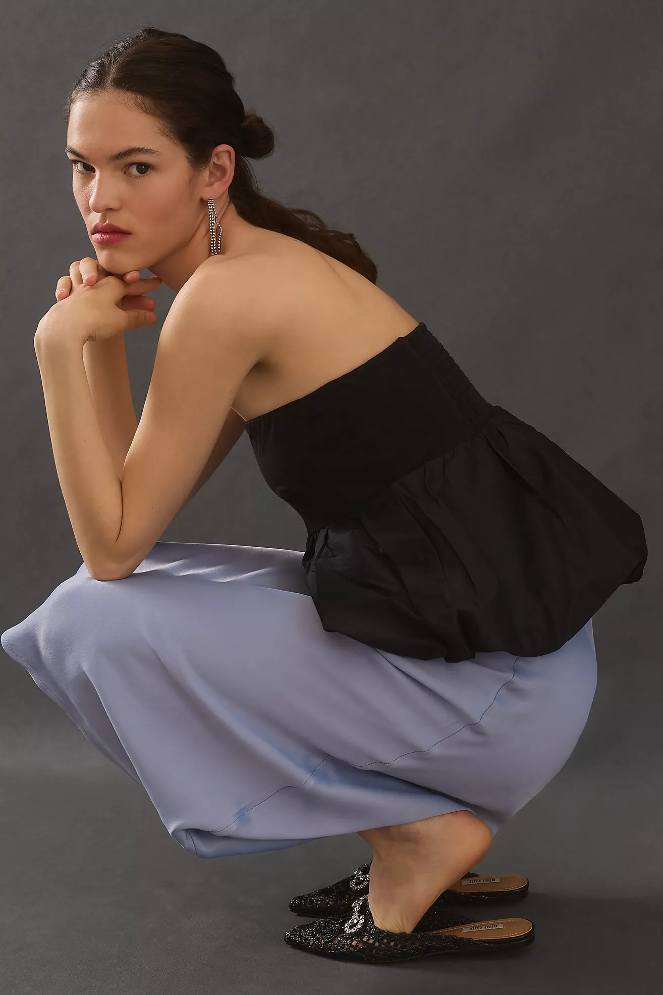 By Anthropologie Strapless Babydoll Bubble Top | Anthropologie (US)