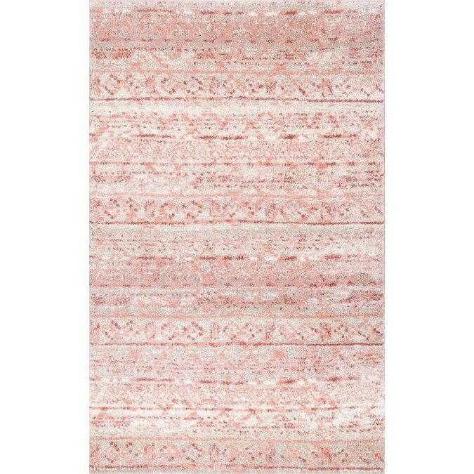 nuLOOM 8 x 10 Pink Indoor Distressed/Overdyed Moroccan Area Rug | Lowe's