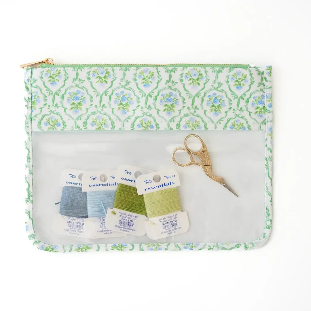 Back in Stock! Ivy Floral Needlepoint Project Pouch | Etsy (US)