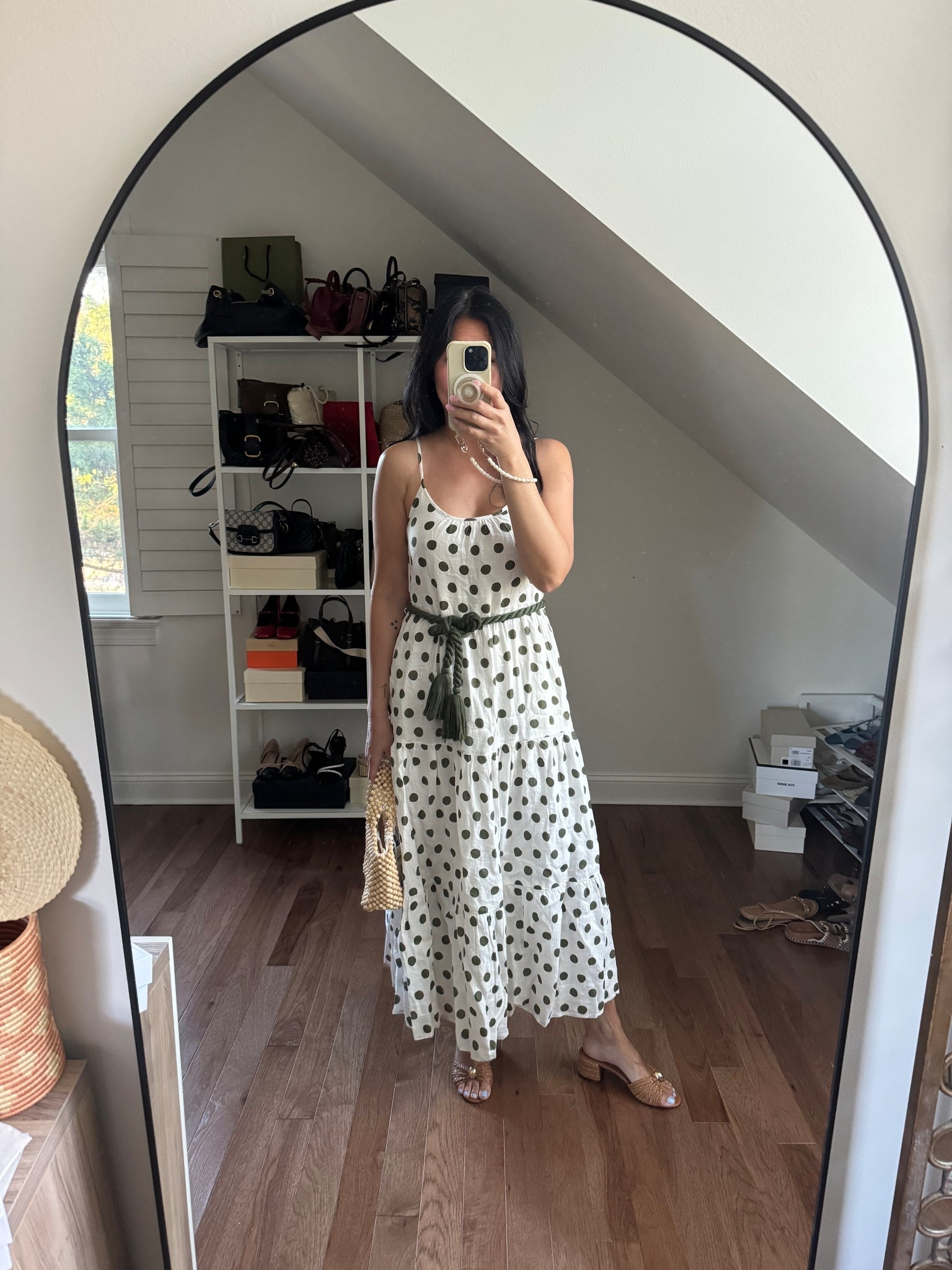 Fell in love with this polka dot flowy dress from Roller Rabbit. 