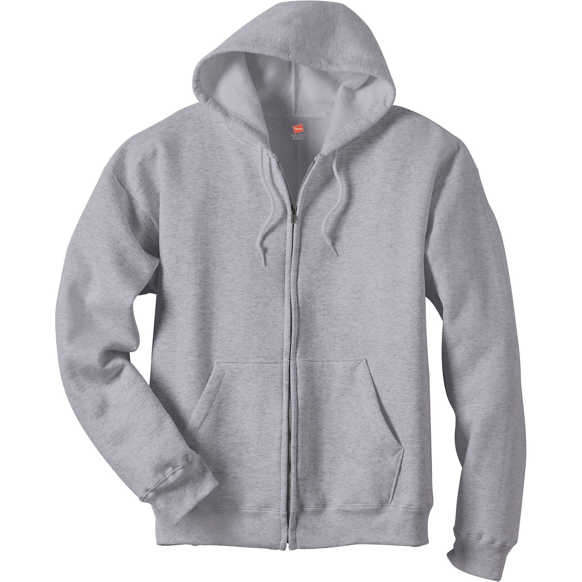 Hanes Men's Full-Zip Eco-Smart Hoodie | Amazon (US)