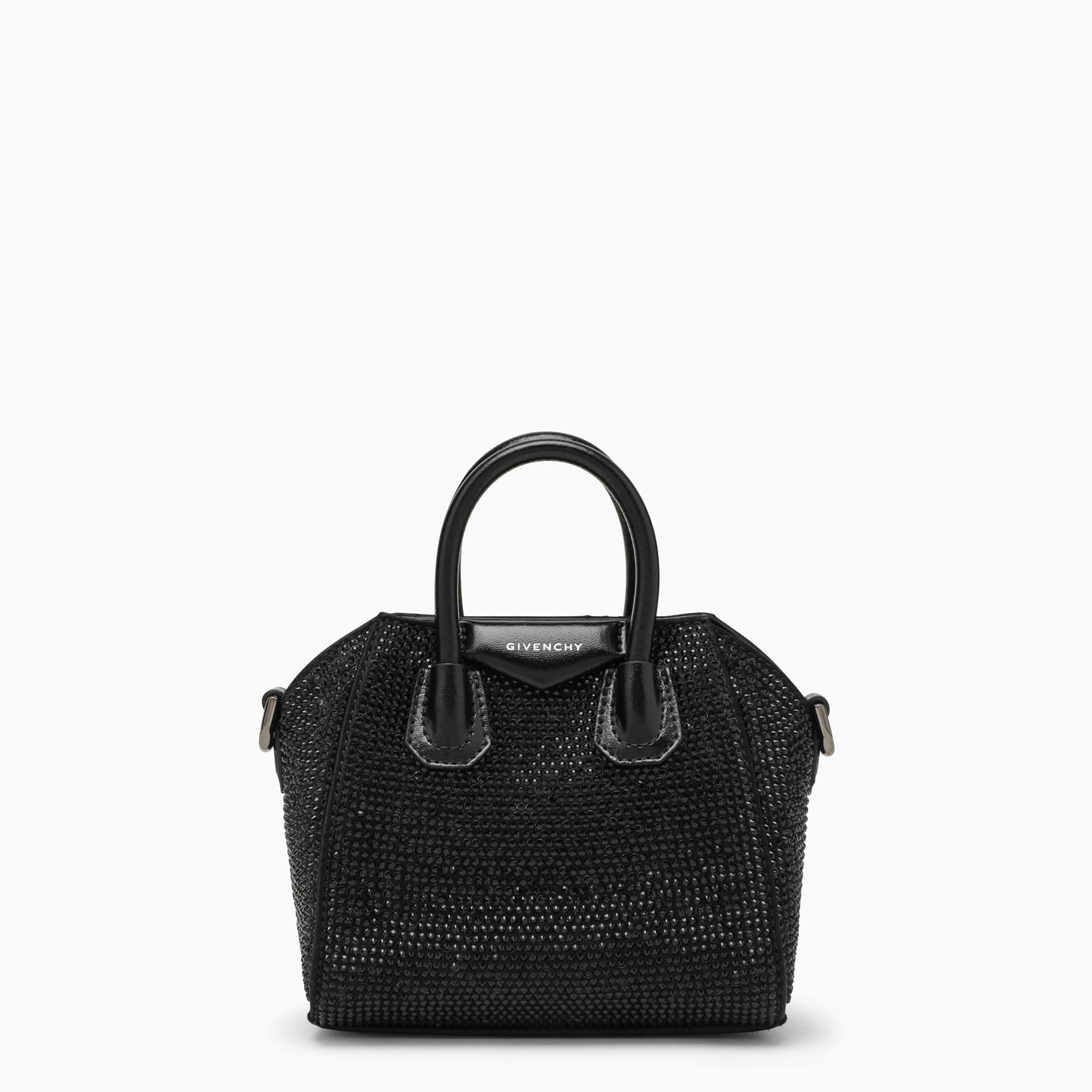Antigona micro black bag with rhinestones | The Double F