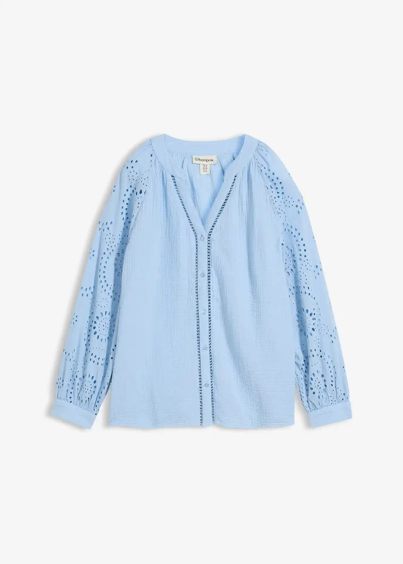 Blouse longue en gaze de coton légère | Bonprix FR