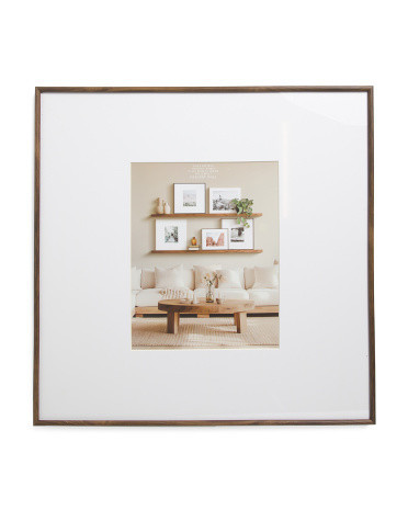 24x24 Matted To 11x14 Thin Bullose Edge Wall Portrait Frame | Wood | Marshalls