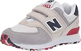 New Balance Kids 515 V1 Hook and Loop Sneaker, Nimbus Cloud/Team Red, 2 Wide US Unisex Infant | Amazon (US)