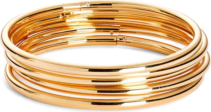 BaubleBar Alexia Set of 5 Hinged Bangles | Nordstrom | Nordstrom