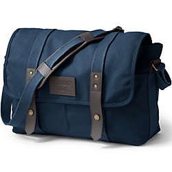 Waxed Canvas Messenger Bag | Lands' End (US)