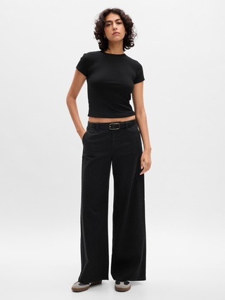 Low Rise Wide-Leg Trousers | Gap (US)