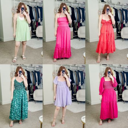 FreePeople inspired from amazon. Summer dress. 

Dress 1, 3, 4 size large
Dress 2, 5, 6 size medium 

#LTKSaleAlert #LTKFindsUnder50 #LTKMidsize