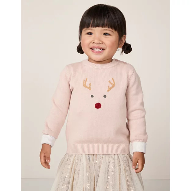 Organic Cotton Jingles Jumper (0–4yrs) | The White Company UK & ROW