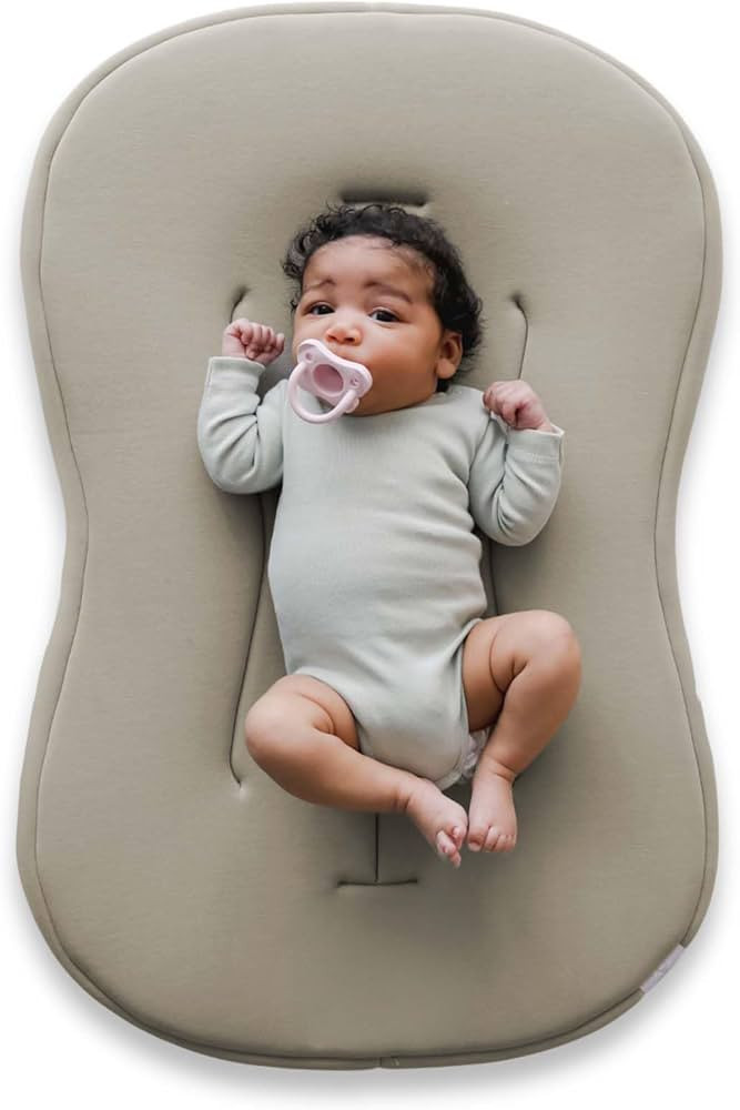 snuggle me® Baby Lounger Curve (0-6 Months) - Premium Organic Cotton with Foam Core, Machine-Was... | Amazon (US)