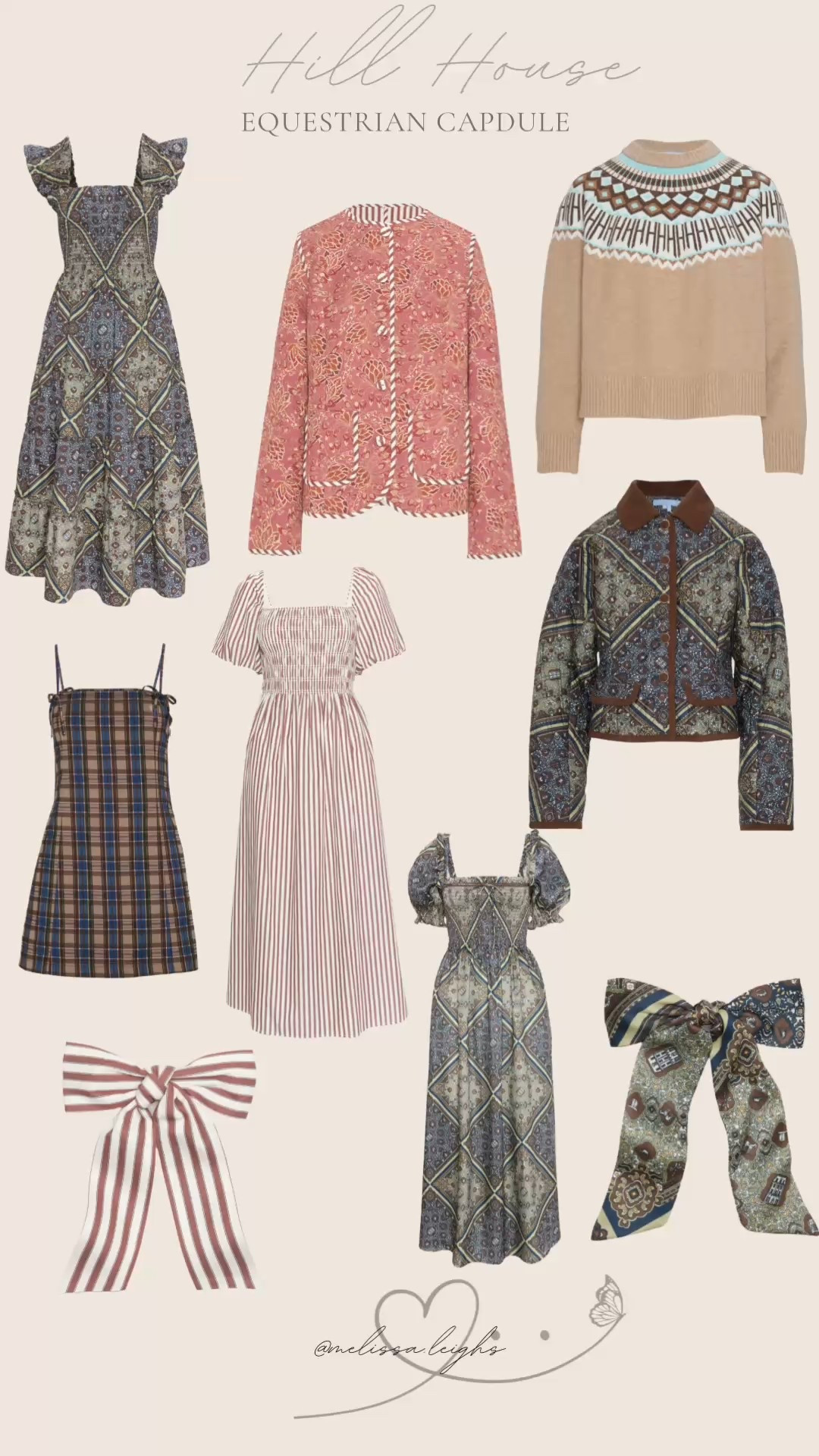 Hill house equestrian collection - smocked dress, quilted jacket, plaid mini dress, fall style, under $200 finds, fall wedding guest, grand millennial style, feminine style, classic style, midi dress, fair isle sweater, fall hair bows 

#LTKStyleTip #LTKSeasonal #LTKWedding