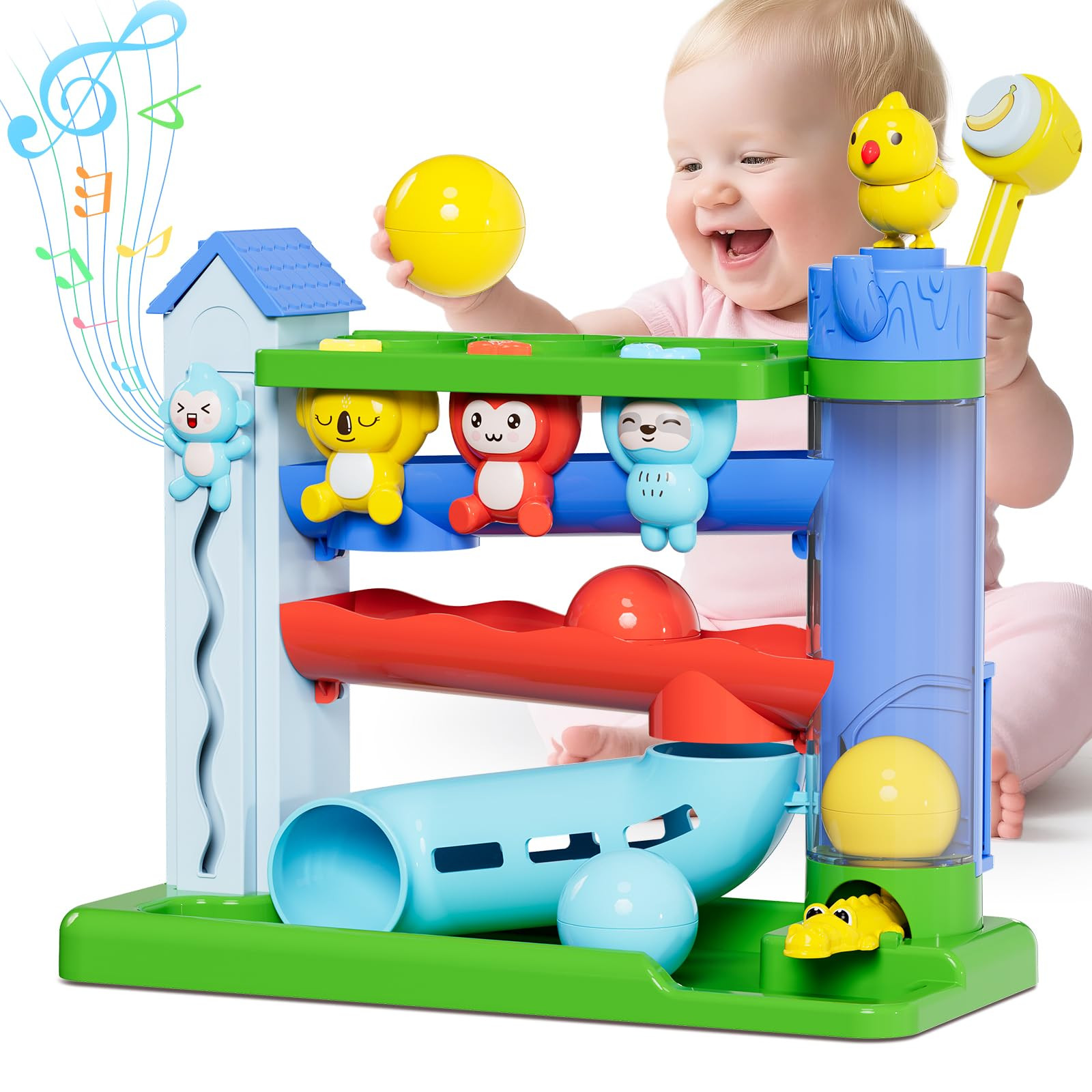 Hammer Montessori Toddler Toys, Interactive Musical Toy for 1-2 Year Old Boys & Girls,STEM Educat... | Amazon (US)