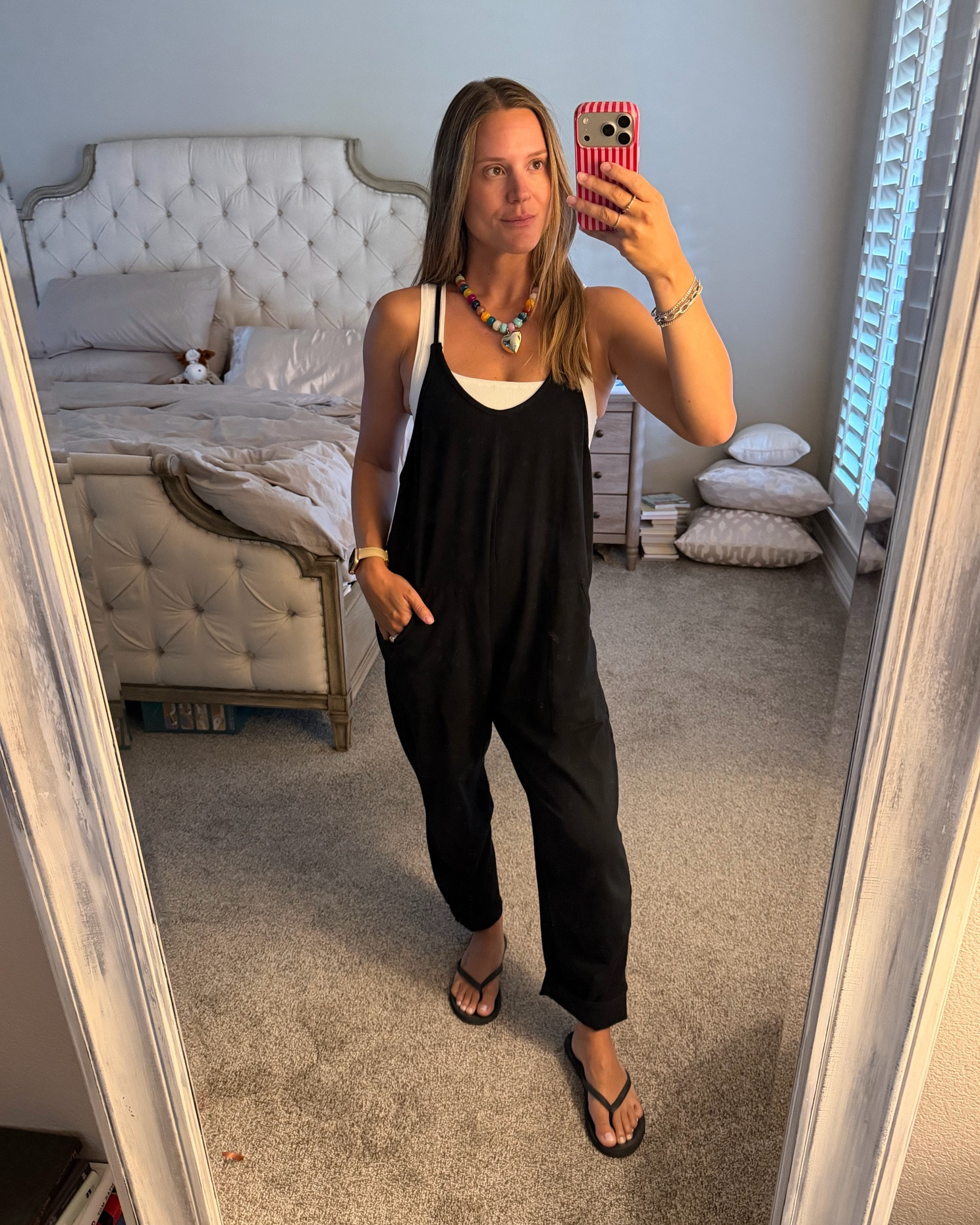 The jumpsuit & tank I love so much I bought them twice! The tank has a built in bra that is actually flattering. And they are BOTH on sale! 🙌🏻

Jumpsuit size S
Tank size S

#LTKootd #LTKmomlife #LTKSaleAlert