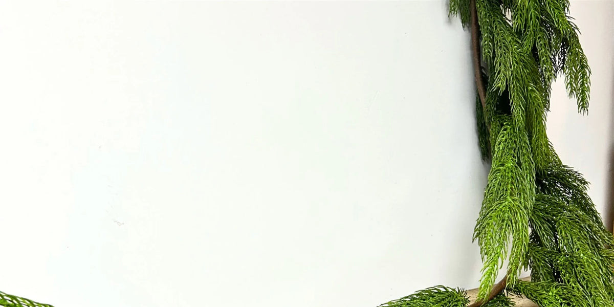 6' Real Touch Grand Norfolk Garland | Linen & Clove