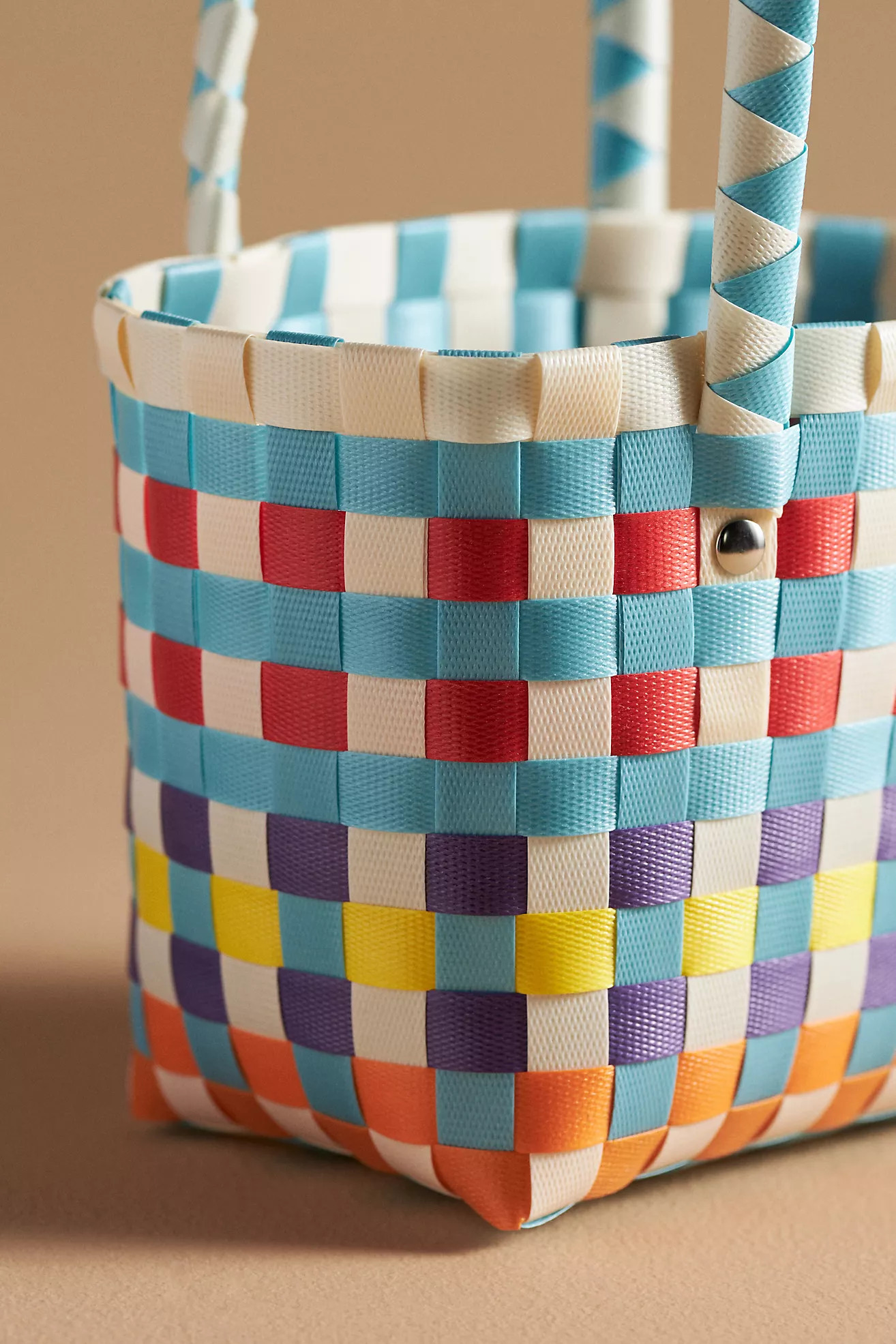 Mini Woven Basket Tote | Anthropologie (US)