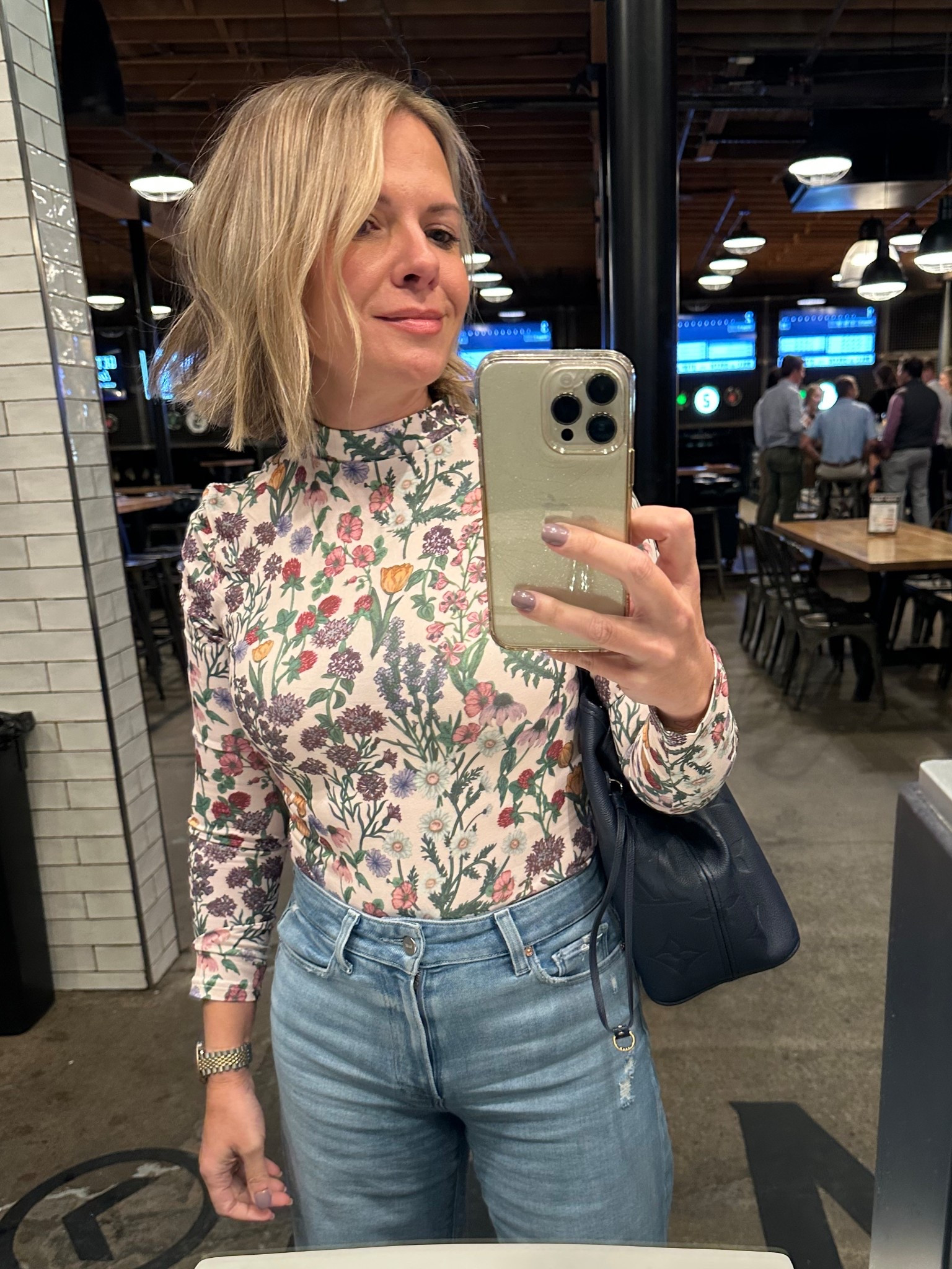 What I wore in nashville \\ Floral top for fall only $13! 

#LTKSaleAlert #LTKStyleTip #LTKFindsUnder50