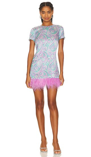 Printed Marullo Dress in Jade Lavender | Revolve Clothing (Global)
