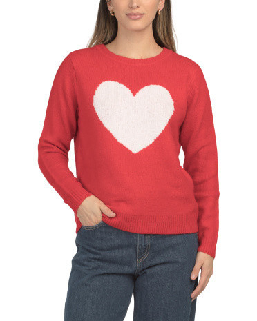 Heart Sweater for Women | Polyester/Spandex/Nylon | Marshalls