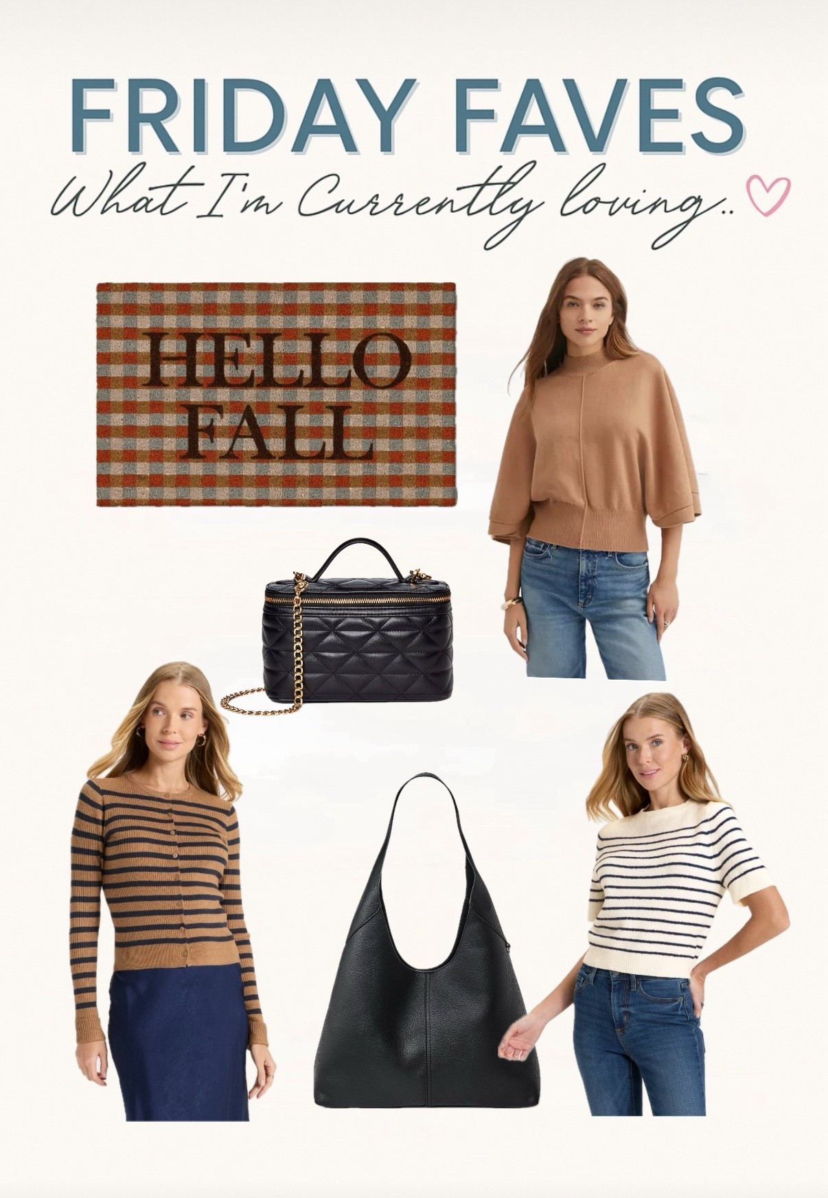 🍂 Fall Finds I’m Loving This Week 🍂

I’m all about elevated neutrals right now — the kind of pieces you can throw on and instantly feel chic. No overthinking. Just easy, pulled-together style.

This week I rounded up:
🤎 A cozy neutral sweater you’ll wear on repeat
🖤 Classic bags that elevate any outfit
🍁 A little home touch that makes it feel like FALL the second you walk in the door

#LTKFindsUnder50 #LTKFallSale #LTKHome