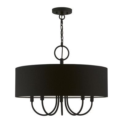 Livex Lighting Birchwood 5 - Light Pendant in  Black | Target
