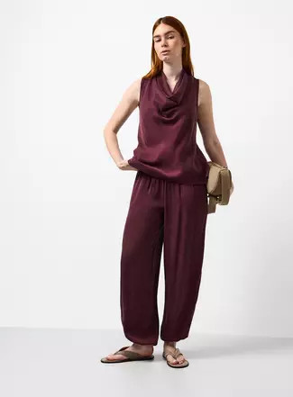 Buy Purple Sleeveless Cowl Neck Top 20 | Tops | Tu | Tu Clothing