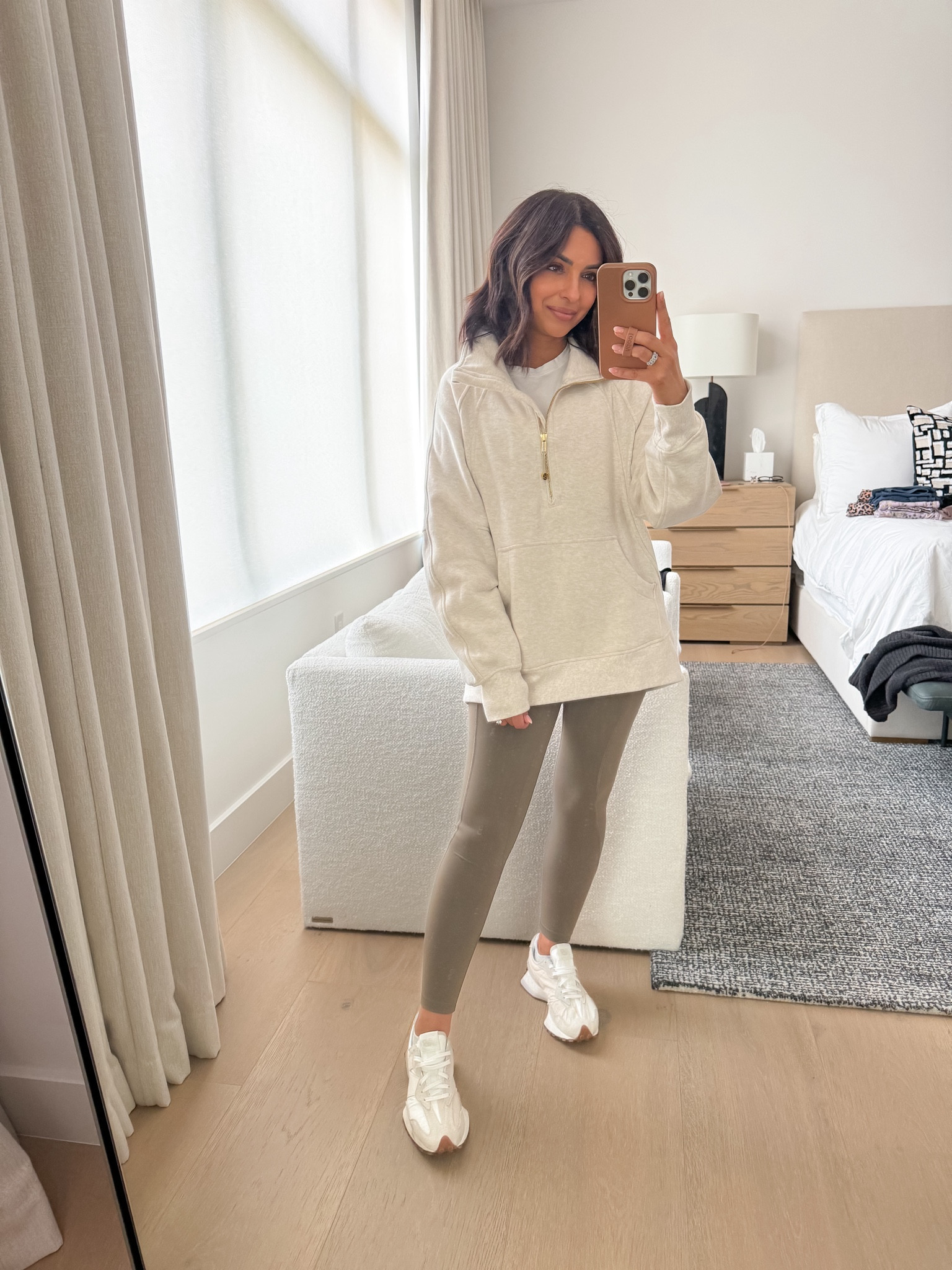 Wearing an xs/s in long length scuba pullover and size 2 in align pocket leggings from lululemon- all TTS 

#LTKover40 #LTKstyletip