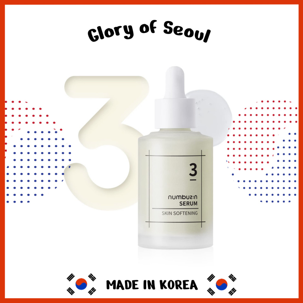 Numbuzin No . 3 Sérum Suavizante Da Pele 50ml/80ml , Cuidados Com Os Poros , Texturizada , Bifid... | Shopee (BR)