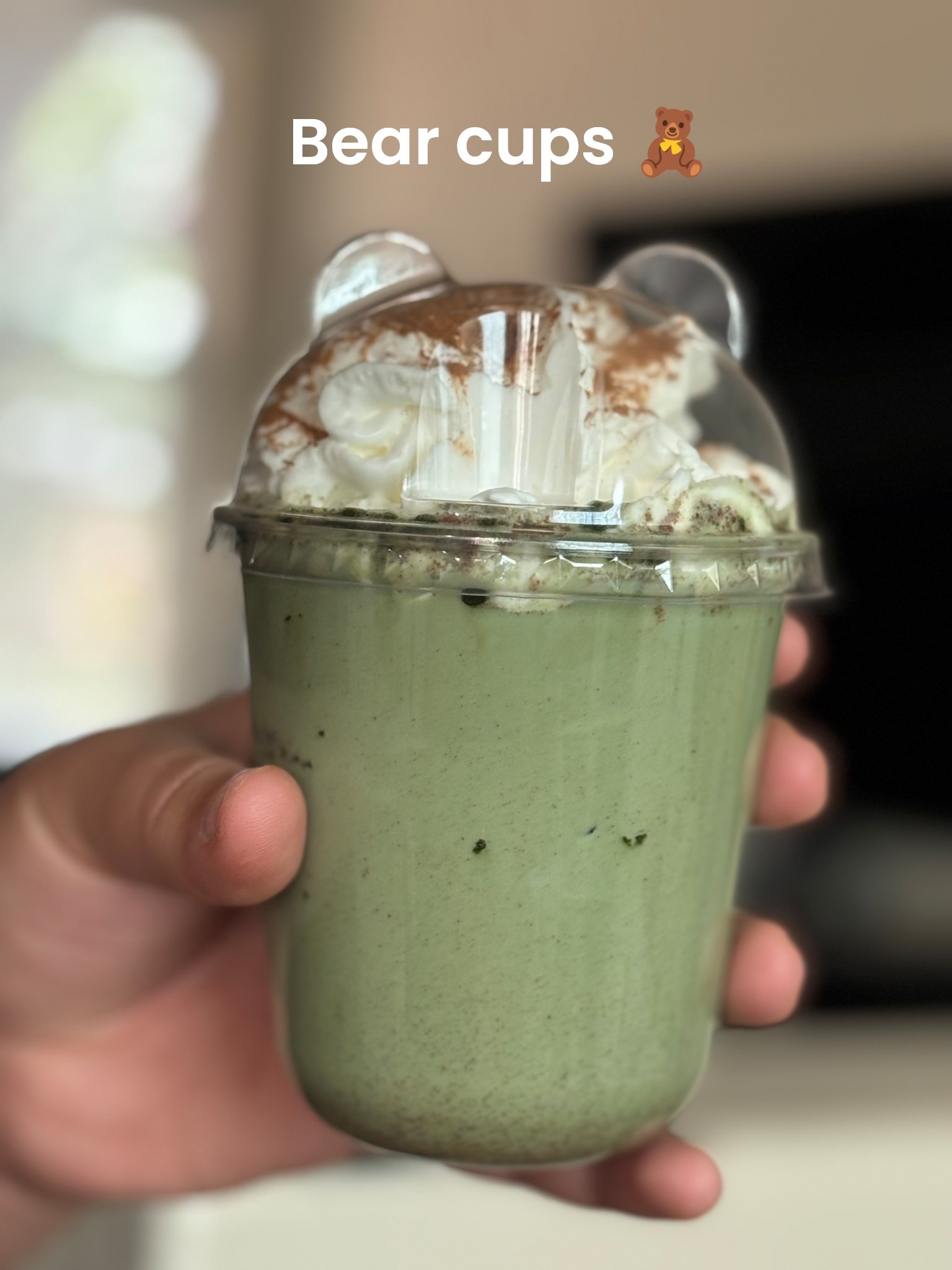 These cups are so cute! They come with a lid and straw 🧸